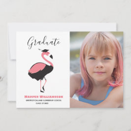 Pink Flamingo Animal Foto Abschluss Ankündigung