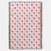 Pink Flamingo Animal Weihnachten Decke (Vorderseite Vertikal)