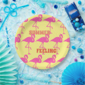 Pink Flamingo anpassen Pappteller (Party)