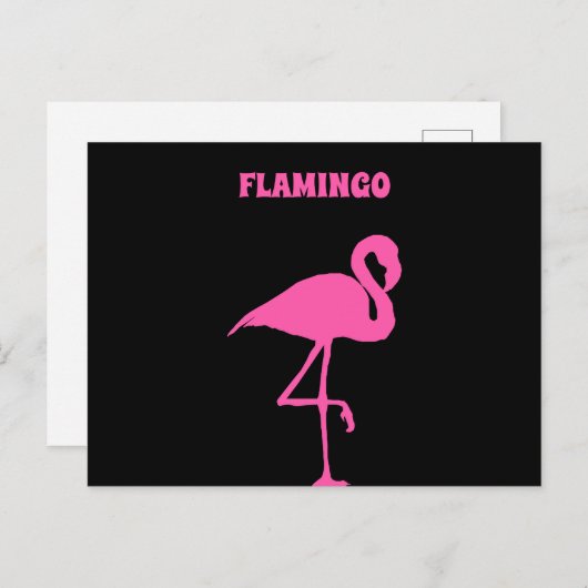 Pink Flamingo anpassen Postkarte (Vorne/Hinten)