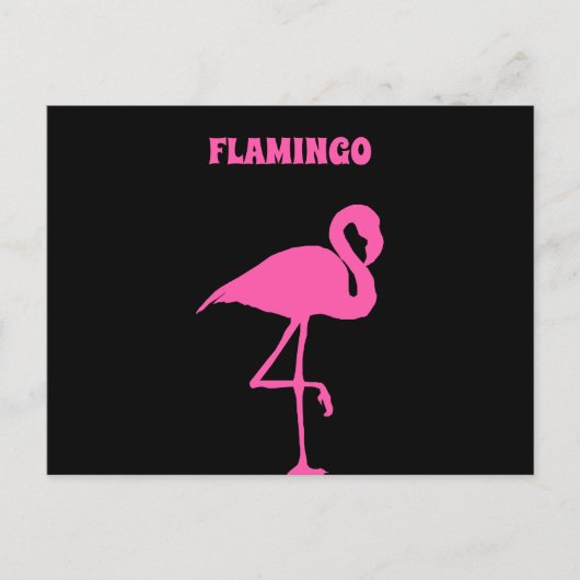 Pink Flamingo anpassen Postkarte (Vorderseite)