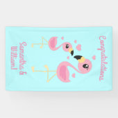 Pink Flamingo Baby Dusche Banner (Horizontal)