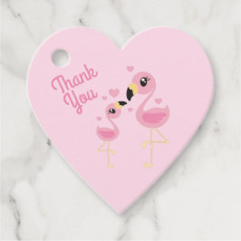Pink Flamingo Baby Dusche Geschenkanhänger