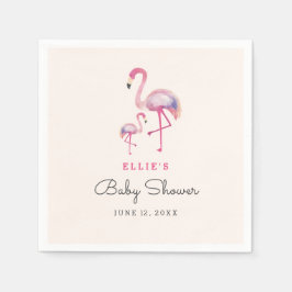 Pink Flamingo Baby Dusche Napkin Serviette
