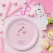 Pink Flamingo Baby Dusche Pappteller (Party)