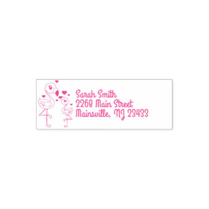 Pink Flamingo Baby Dusche Permastempel