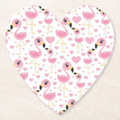 Pink Flamingo Baby Dusche Untersetzer (Vorderseite)