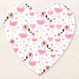 Pink Flamingo Baby Dusche Untersetzer
