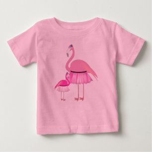 Pink Flamingo - Baby Fine Jersey T - Shirt 