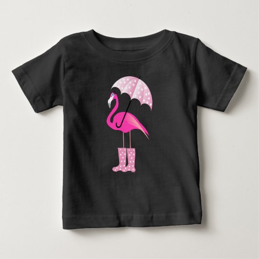 Pink Flamingo - Baby Fine Jersey T - Shirt (Vorderseite)
