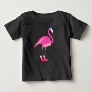 Pink Flamingo - Baby Fine Jersey T - Shirt 