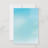 Pink Flamingo Baby Showbook for Baby Card Einladung (Rückseite)