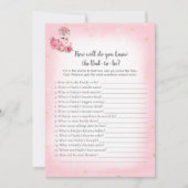 Pink Flamingo Ballerina, der Vater Best Game kennt Einladung (Vorderseite)