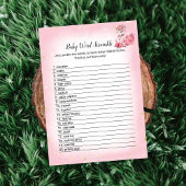 Pink Flamingo Ballerina Word Scramble Showspiel Einladung