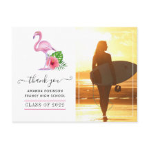 Pink Flamingo Beach Abschluss Vielen Dank