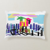 Pink flamingo beach dekokissen (Rückseite)