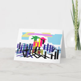 Pink flamingo beach karte