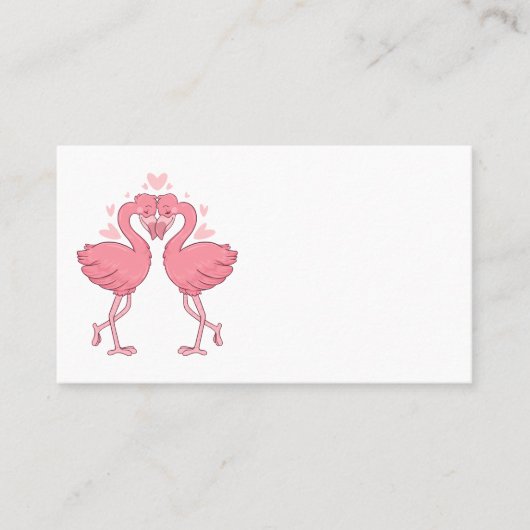 Pink Flamingo Beach Tropical Wedding Escort Platzkarte (Vorderseite)