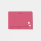 Pink Flamingo Bible Verse Post-it Klebezettel (Vorderseite)