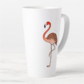 Pink Flamingo Bird Lineart-57567 Coffee Mug Milchtasse (Rechte Ecke)