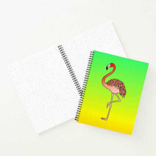 Pink Flamingo Bird Lineart-57567 Coffee Mug Notizblock (Innenseite)