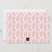 Pink Flamingo Birth Ankündigung (Rückseite)