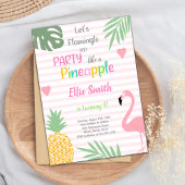 Pink Flamingo Birthday Invitations Einladung