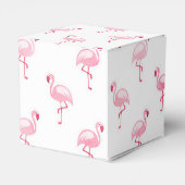 Pink Flamingo Birthday Party Pattern Geschenkschachtel (Rückseite)