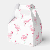 Pink Flamingo Birthday Party Pattern Geschenkschachtel (Rückseite)