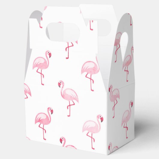 Pink Flamingo Birthday Party Pattern Geschenkschachtel (Geöffnet)