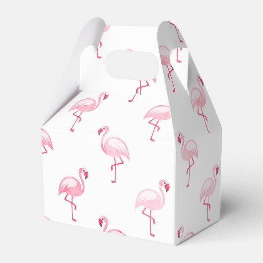 Pink Flamingo Birthday Party Pattern Geschenkschachtel (Vorderseite)