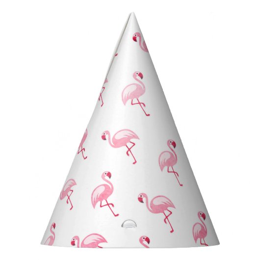 Pink Flamingo Birthday Party Pattern Partyhütchen (Links)