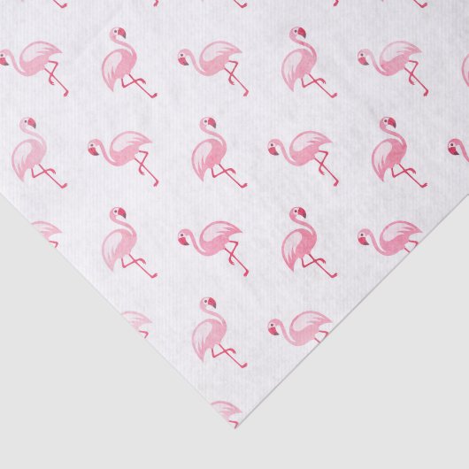 Pink Flamingo Birthday Party Pattern Seidenpapier (Ausschnitt)