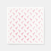 Pink Flamingo Birthday Party Pattern Serviette (Vorderseite)