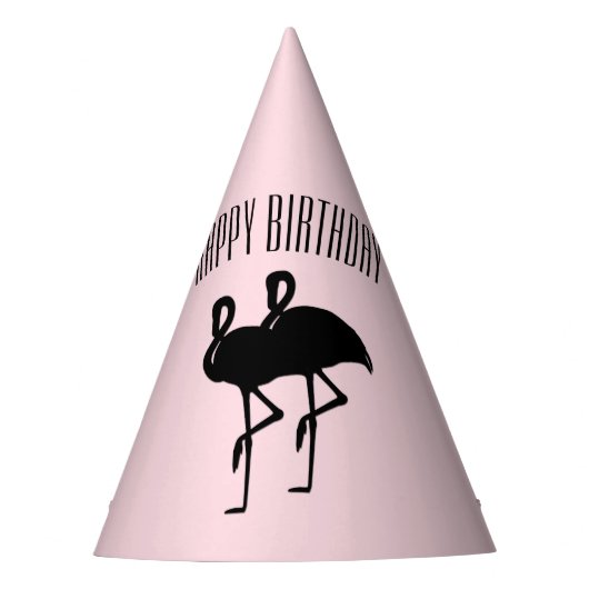Pink Flamingo Birthday Partyhütchen (Vorderseite)