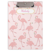 Pink Flamingo Bliss Klemmbrett (Vorderseite)