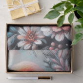 Pink Flamingo & Blume Chalk Pastell Decoupage Seidenpapier (Geschenk)