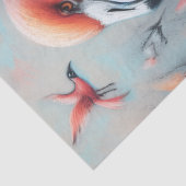 Pink Flamingo & Blume Chalk Pastell Decoupage Seidenpapier (Detail)