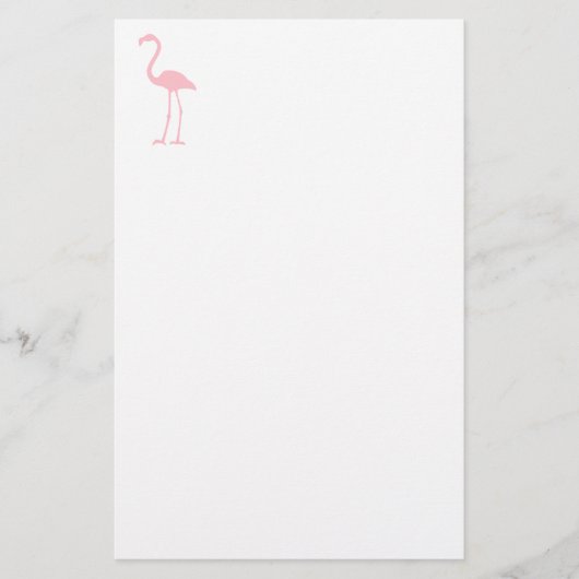 Pink Flamingo Briefpapier (Vorderseite)