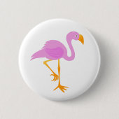 Pink Flamingo Button (Vorderseite)