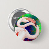 Pink Flamingo Button (Vorne & Hinten)