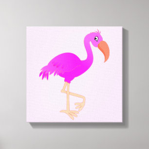 Pink Flamingo Canvas Print - Ihre Farben Leinwanddruck