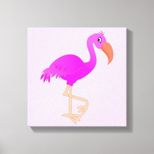 Pink Flamingo Canvas Print - Ihre Farben Leinwanddruck (Vorderseite)