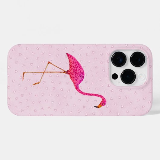 Pink Flamingo Case-Mate iPhone Hülle (Rückseite (Horizontal))