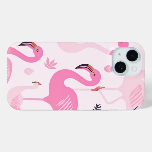 Pink Flamingo Case-Mate iPhone Hülle (Rückseite (Horizontal))