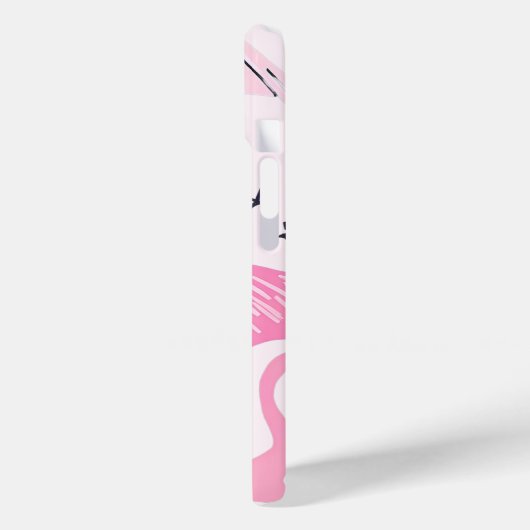 Pink Flamingo Case-Mate iPhone Hülle (Rückseite / Links)