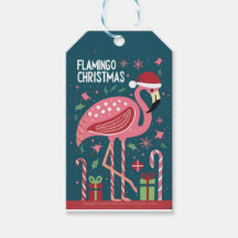 PINK FLAMINGO CHRISTMAS Geschenktafel