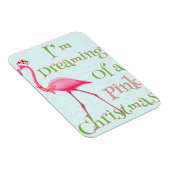 Pink Flamingo Christmas Magnet (Rechte Seite)