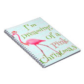Pink Flamingo Christmas Notizblock (Rechte Seite)
