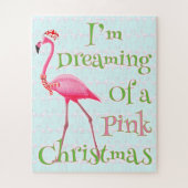 Pink Flamingo Christmas Puzzle (Vertikal)